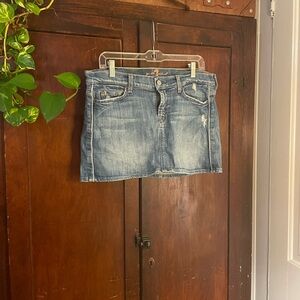 7 For All Mankind Jean Skirt